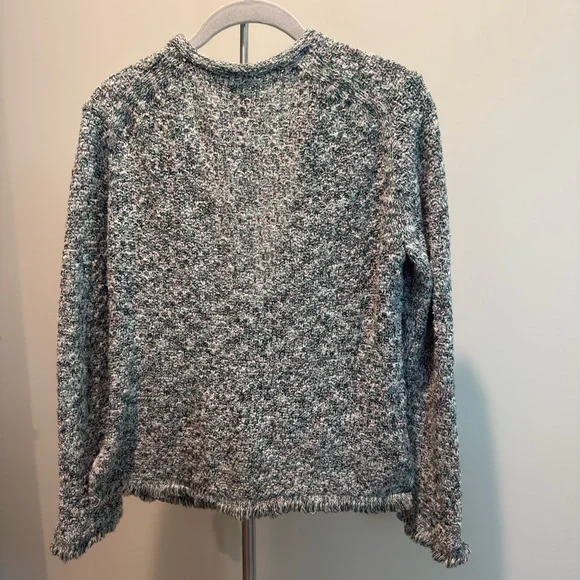 J. Crew Lady Sweater-Jacket with Fringe – Style #L2720 – Size S - Picture 2 of 3